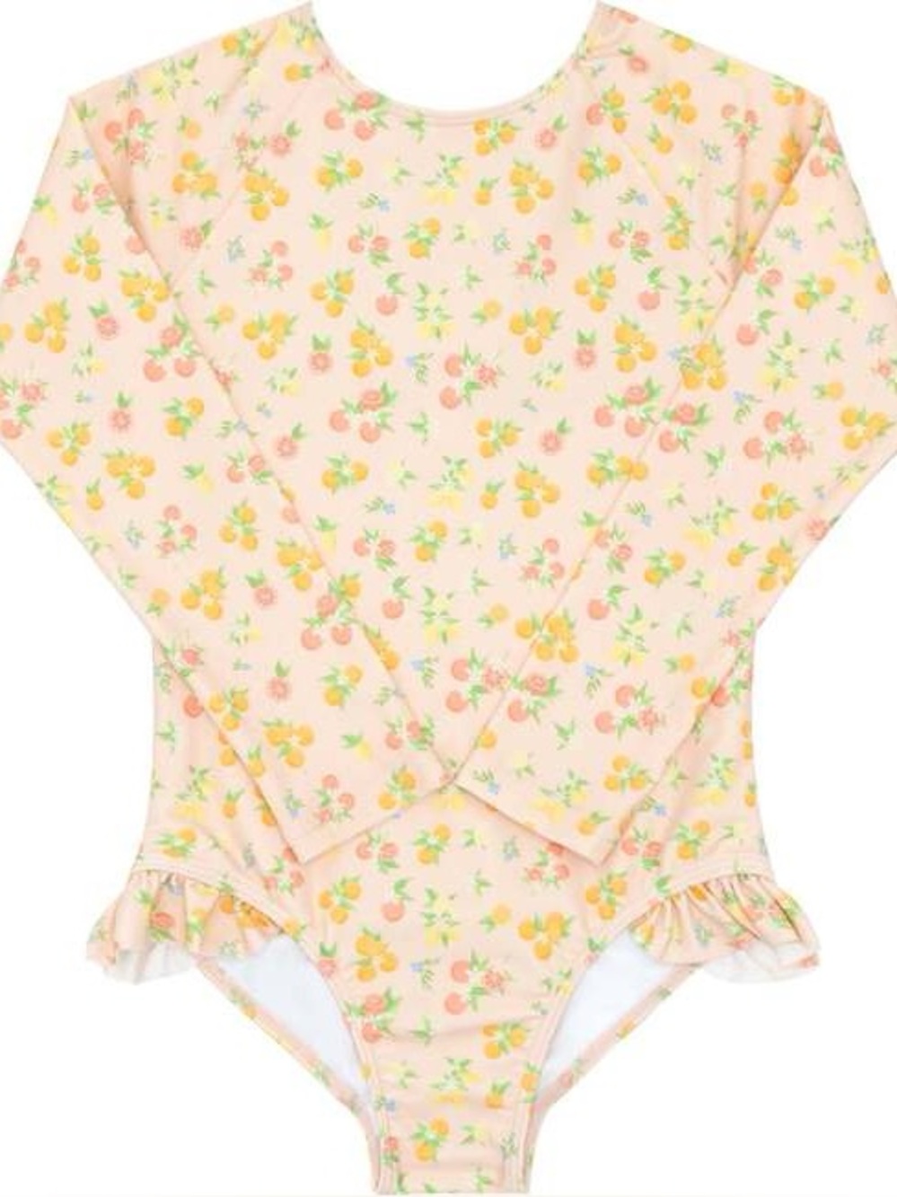 Minnow Swim Girls Citrus Grove rash guard one piece Swim Suit Size 3/4T